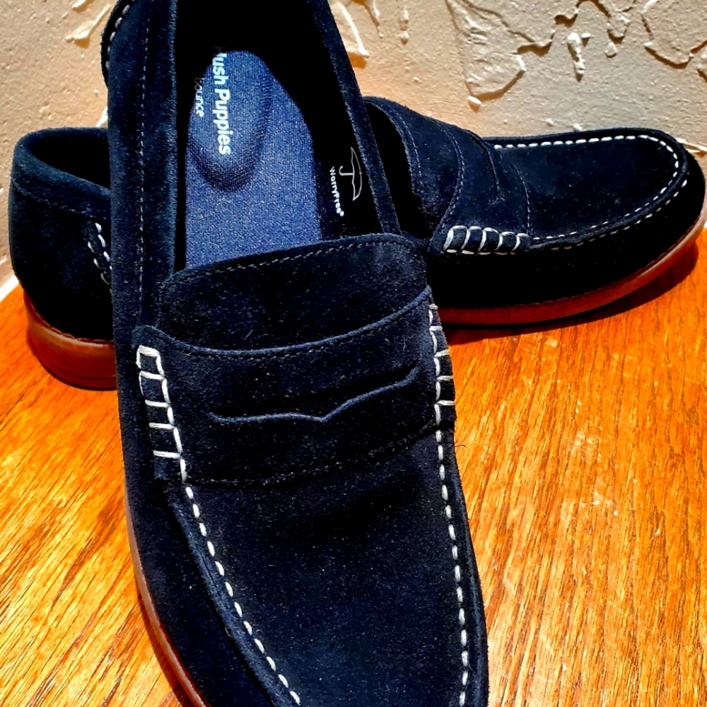 Hush Puppies Women's Suede Penny Loafers
